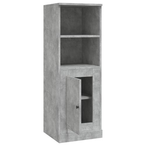 Skab 36x35,5x103,5 cm konstrueret træ betongrå