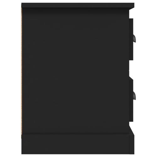 Tv-bord 102x35,5x47,5 cm konstrueret træ sort