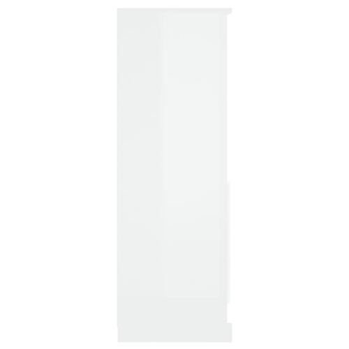 Skænk 60x35,5x103,5 cm konstrueret træ hvid højglans