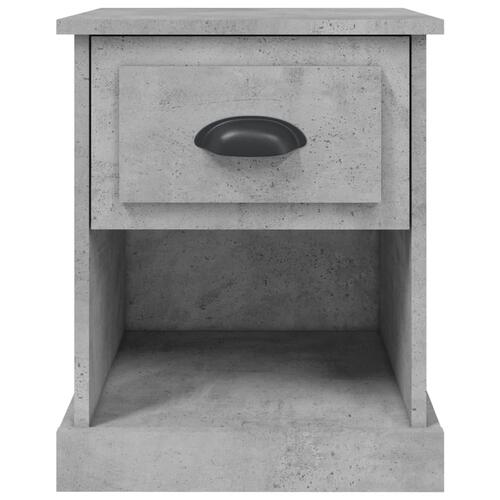 Sengebord 39x39x47,5 cm konstrueret træ betongrå