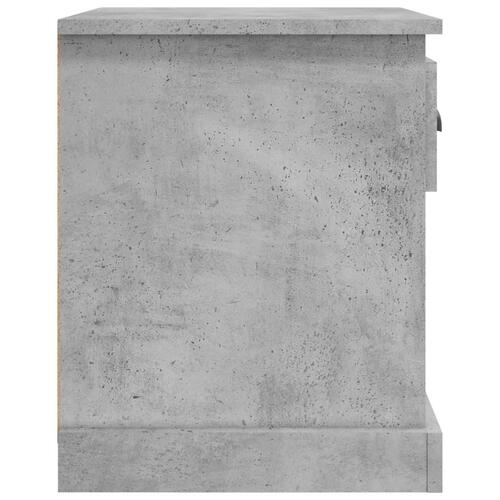 Sengebord 39x39x47,5 cm konstrueret træ betongrå