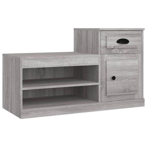 Skoskab 100x42x60 cm konstrueret træ grå sonoma-eg