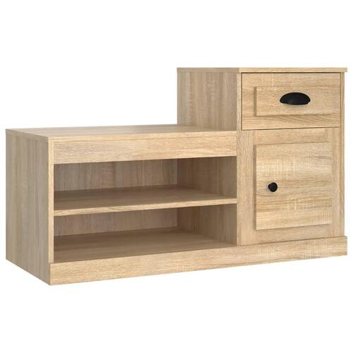 Skoreol 100x42x60 cm konstrueret træ sonoma-eg