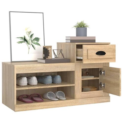 Skoreol 100x42x60 cm konstrueret træ sonoma-eg