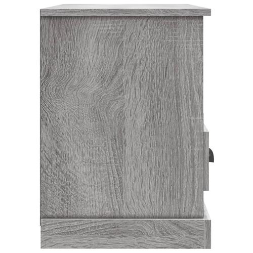Tv-bord 80x35x50 cm konstrueret træ grå sonoma-eg