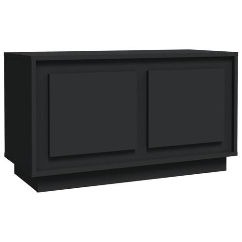 Tv-bord 80x35x45 cm konstrueret træ sort