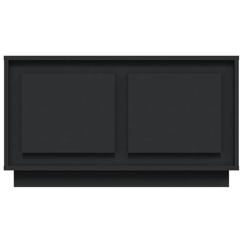 Tv-bord 80x35x45 cm konstrueret træ sort