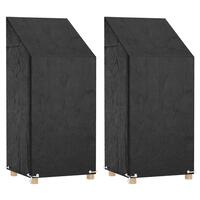 Overtræk til havestol 2 stk. 65x65x110/150cm 8 øjer polyethylen