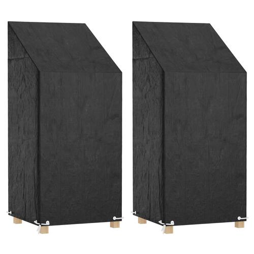 Overtræk til havestol 2 stk. 65x65x110/150cm 8 øjer polyethylen