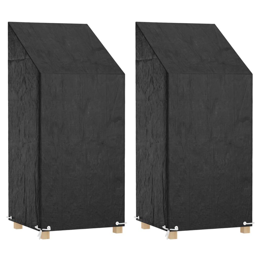 Overtræk til havestol 2 stk. 65x65x110/150cm 8 øjer polyethylen