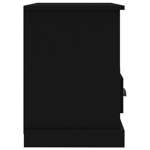 Tv-bord 80x35x50 cm konstrueret træ sort