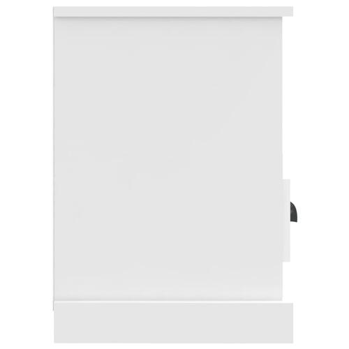 Tv-bord 80x35x50 cm konstrueret træ hvid