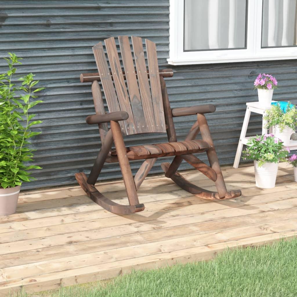 Gyngestol til haven 69x96x101 cm massivt grantræ