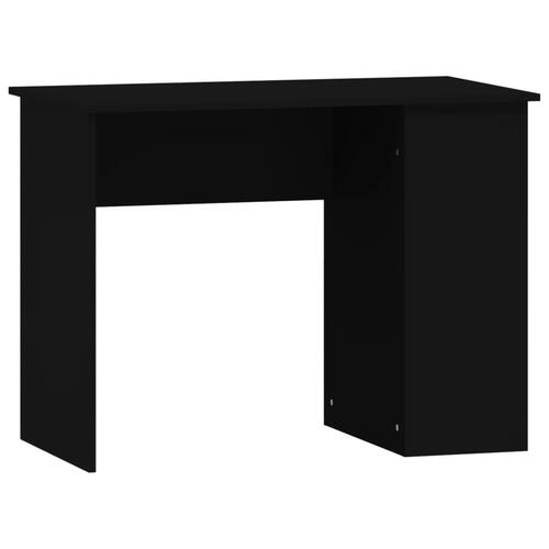 Skrivebord 100x55x75 cm konstrueret træ sort
