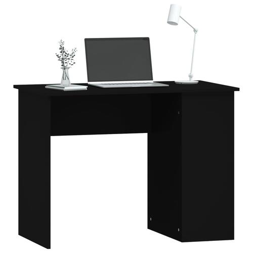 Skrivebord 100x55x75 cm konstrueret træ sort