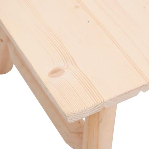 Sofabord 90x50x41 cm massivt grantræ