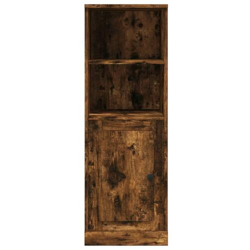 Skab 36x35,5x103,5 cm konstrueret træ røget egetræsfarve
