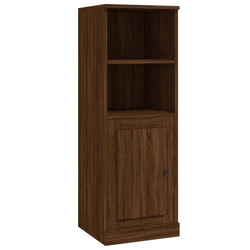 Skab 36x35,5x103,5 cm konstrueret træ brun egetræsfarve