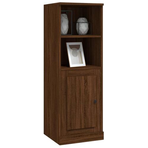 Skab 36x35,5x103,5 cm konstrueret træ brun egetræsfarve