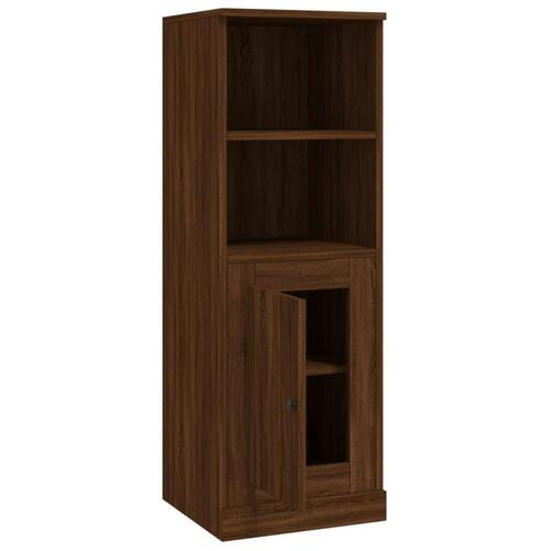 Skab 36x35,5x103,5 cm konstrueret træ brun egetræsfarve