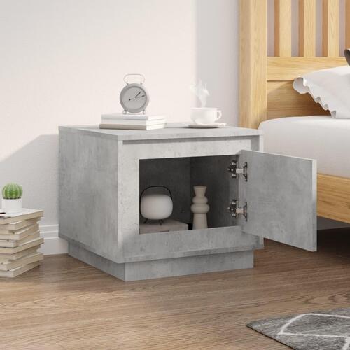 Sofabord 51x50x44 cm konstrueret træ betongrå