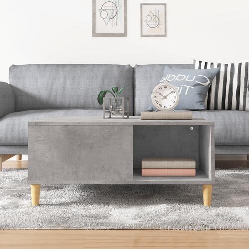 Sofabord 80x80x36,5 cm konstrueret træ betongrå