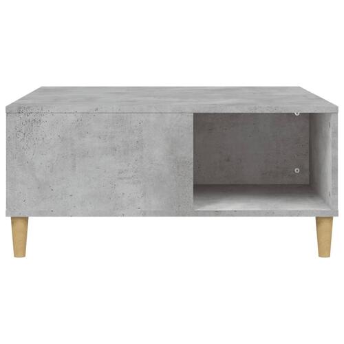 Sofabord 80x80x36,5 cm konstrueret træ betongrå