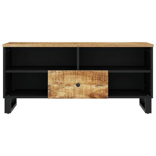 Tv-bord 100x33x46 cm massivt mangotræ og konstrueret træ
