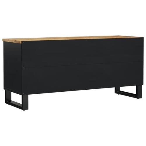 Tv-bord 100x33x46 cm massivt mangotræ og konstrueret træ