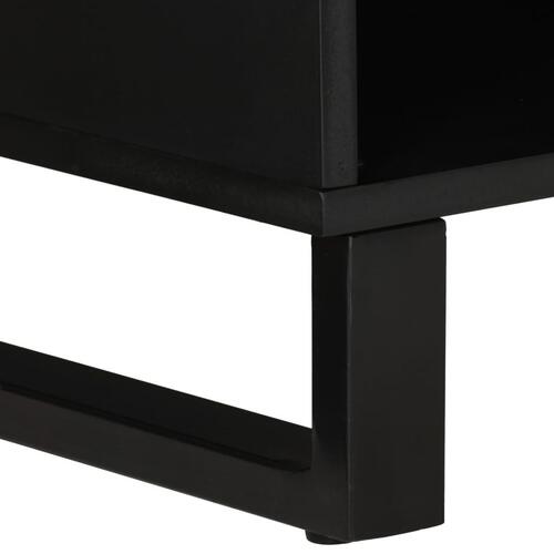Tv-bord 100x33x46 cm massivt mangotræ og konstrueret træ