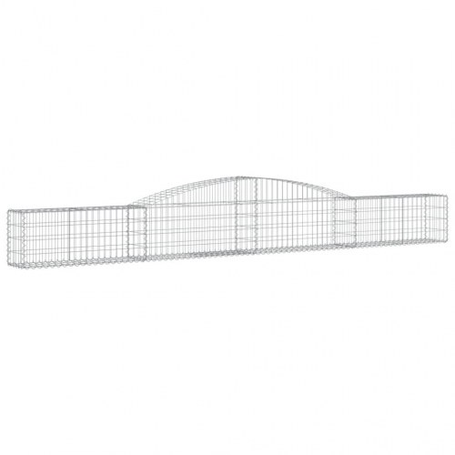 Buede gabionkurve 3 stk. 400x30x40/60 cm galvaniseret jern