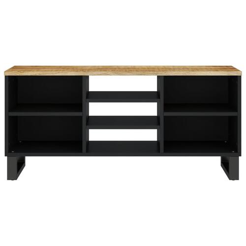 Tv-bord 100x33x46 cm massivt mangotræ og konstrueret træ