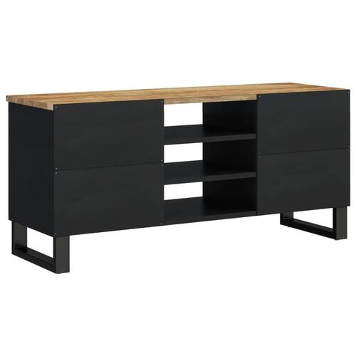 Tv-bord 100x33x46 cm massivt mangotræ og konstrueret træ