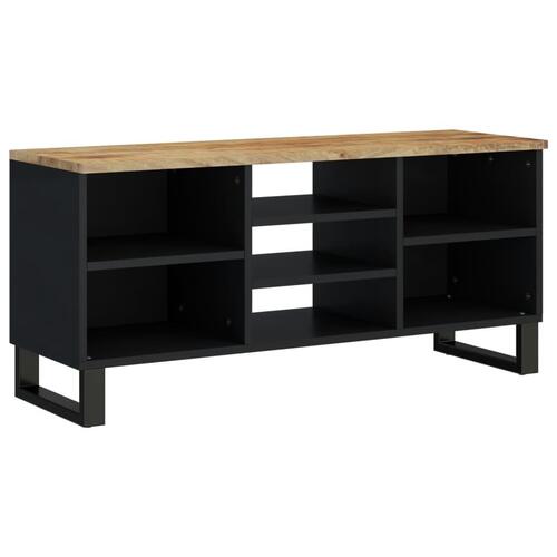 Tv-bord 100x33x46 cm massivt mangotræ og konstrueret træ