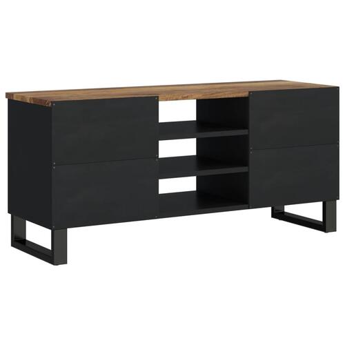 Tv-bord 100x33x46 cm massivt mangotræ og konstrueret træ