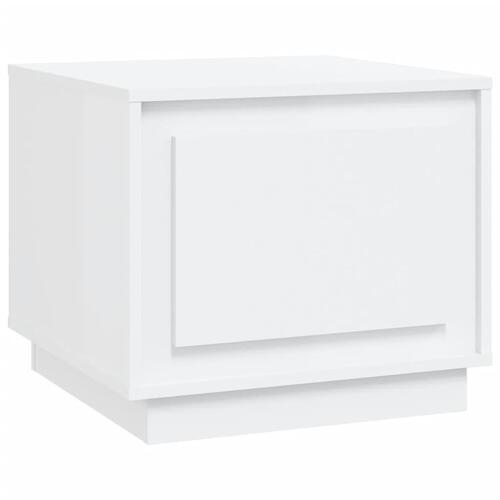 Sofabord 51x50x44 cm konstrueret træ hvid