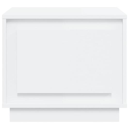 Sofabord 51x50x44 cm konstrueret træ hvid