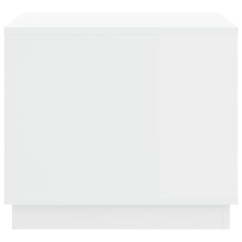 Sofabord 51x50x44 cm konstrueret træ hvid
