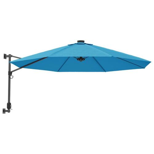 Væghængt parasol 290 cm havblå