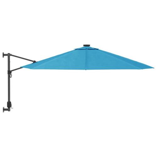 Væghængt parasol 290 cm havblå