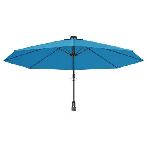 Væghængt parasol 290 cm havblå