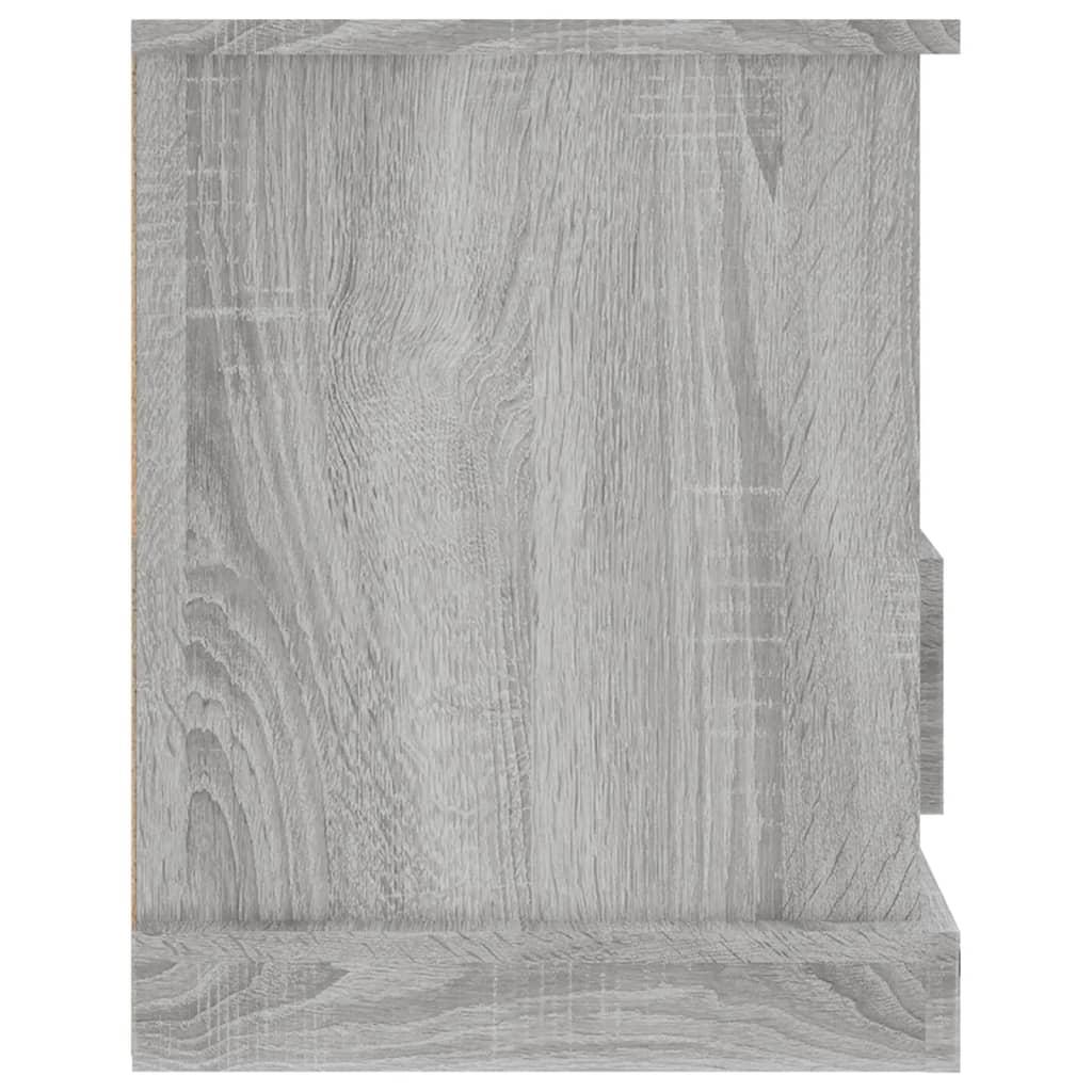 Tv-bord 93x35,5x45 cm konstrueret træ grå sonoma-eg
