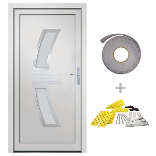 Hoveddør 98x200 cm PVC hvid