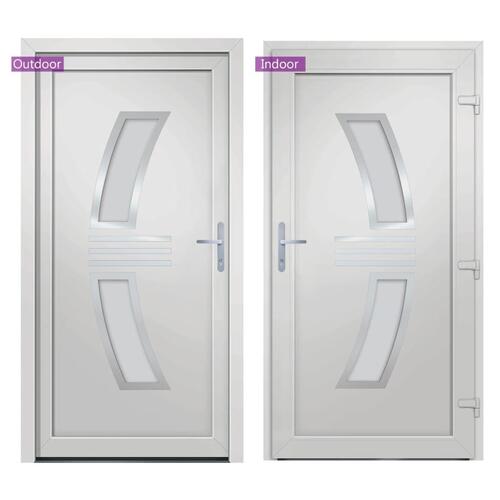 Hoveddør 98x200 cm PVC hvid