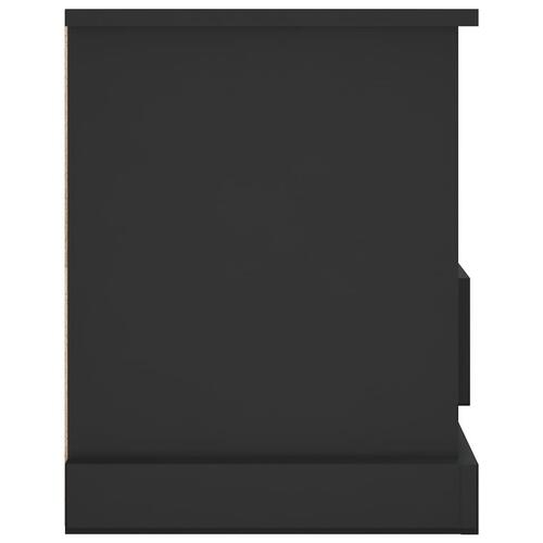 Tv-bord 93x35,5x45 cm konstrueret træ sort