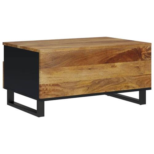 Sofabord 80x54x40 cm massivt mangotræ og konstrueret træ