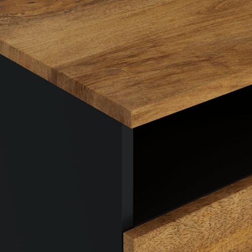 Sofabord 80x54x40 cm massivt mangotræ og konstrueret træ