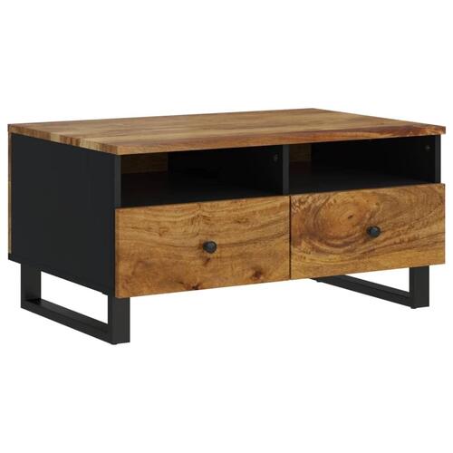 Sofabord 80x54x40 cm massivt mangotræ og konstrueret træ