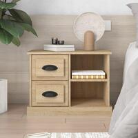 Sengebord 60x35,5x45 cm sonoma-eg