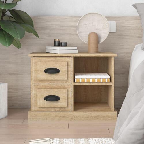 Sengebord 60x35,5x45 cm sonoma-eg